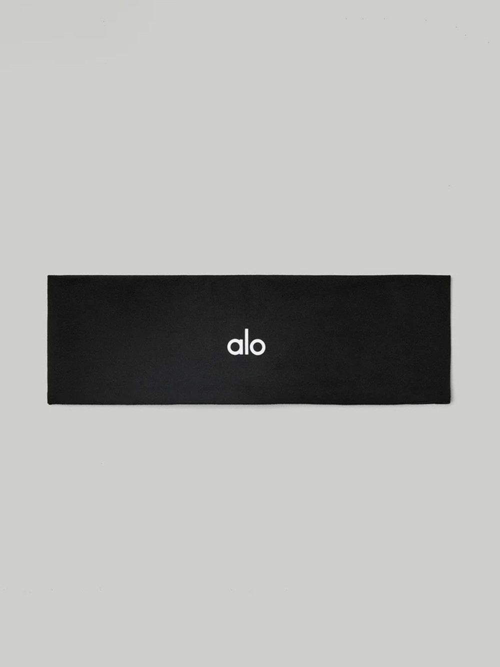 ALO Yoga Black Logo Stretch Headband